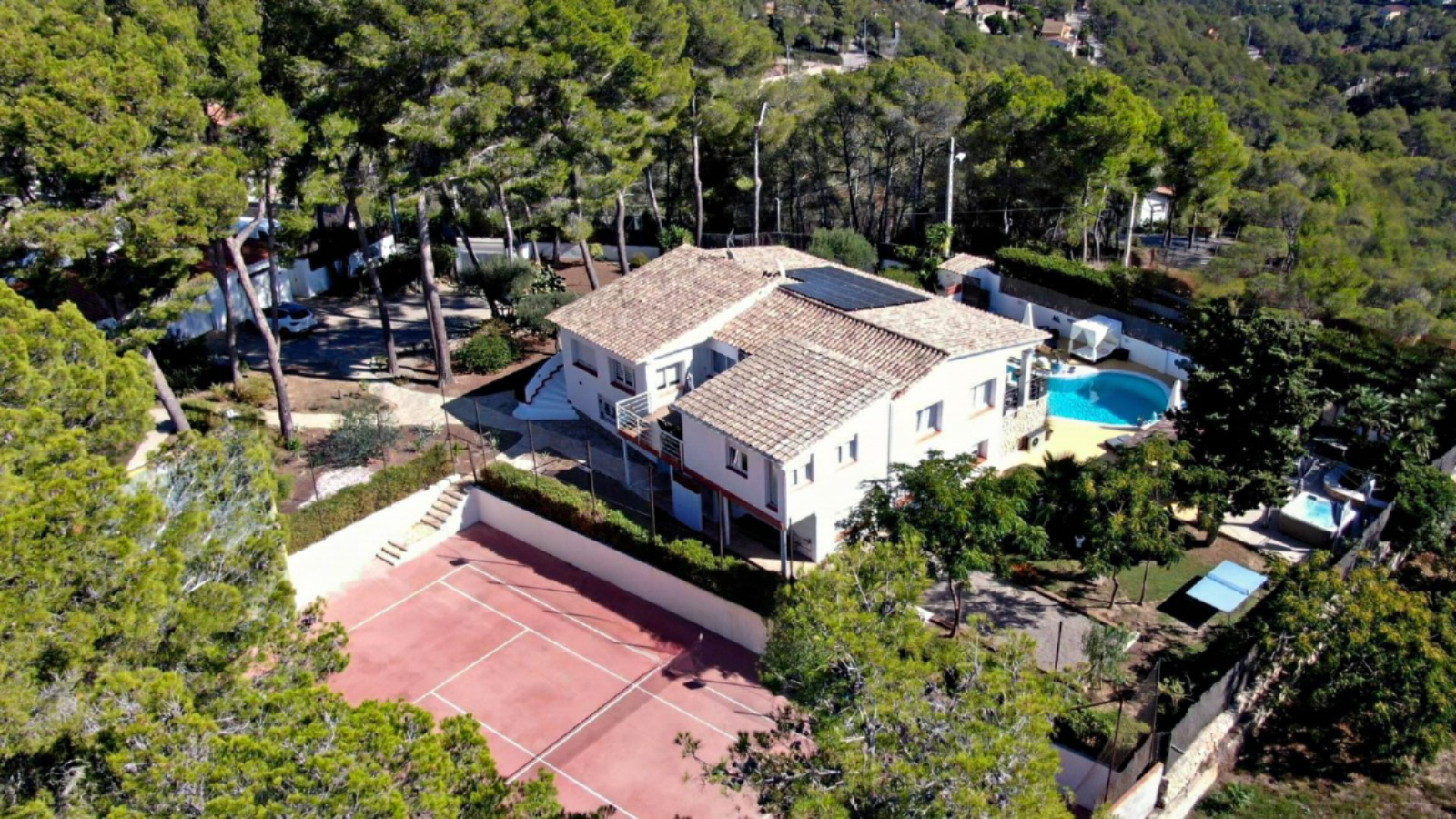 Vue aérienne de la Casa Delviga